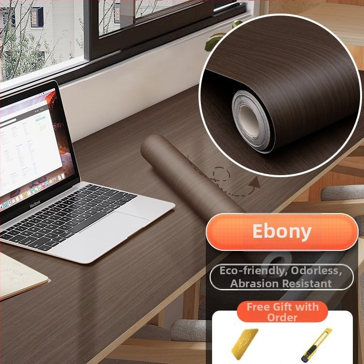 Самозалепващ стикер с дървесен модел за обновяване на мебели, водоустойчив PVC, 1 брой, за спалня (гардероби и шкафове), модел 21951648613