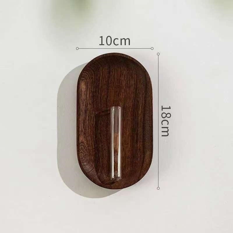 Autocolant de perete din lemn pentru baie – decor, pandantiv vază, stil proaspăt