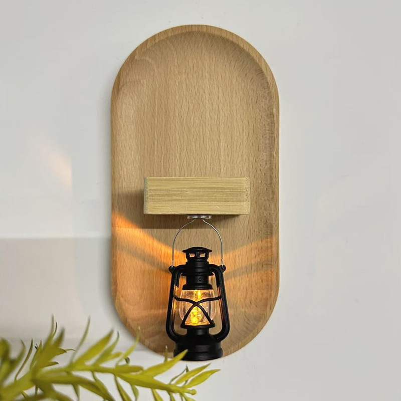 Autocolant de perete din lemn pentru baie – decor, pandantiv vază, stil proaspăt