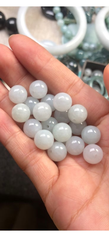 Жадеит А-клас Старо находище – ледено-прозрачни мъниста за DIY бижута