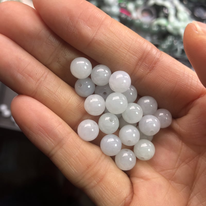 Жадеит А-клас Старо находище – ледено-прозрачни мъниста за DIY бижута