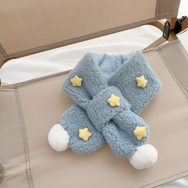 Bērnu šalle no plīša, ziemas sezonai, taisnstūra formā, izšūta, pielāgojama