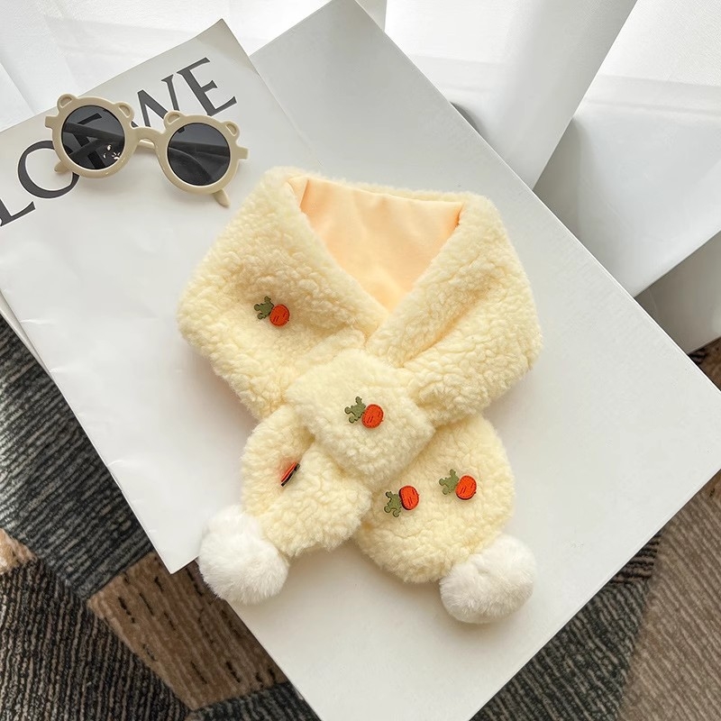 Bērnu šalle no plīša, ziemas sezonai, taisnstūra formā, izšūta, pielāgojama