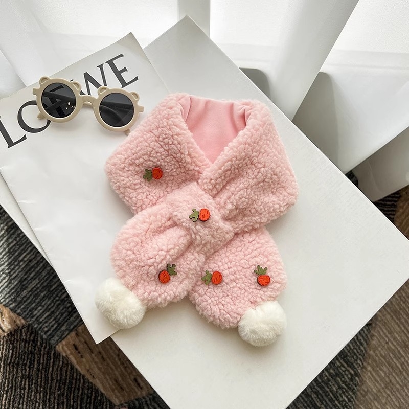 Bērnu šalle no plīša, ziemas sezonai, taisnstūra formā, izšūta, pielāgojama