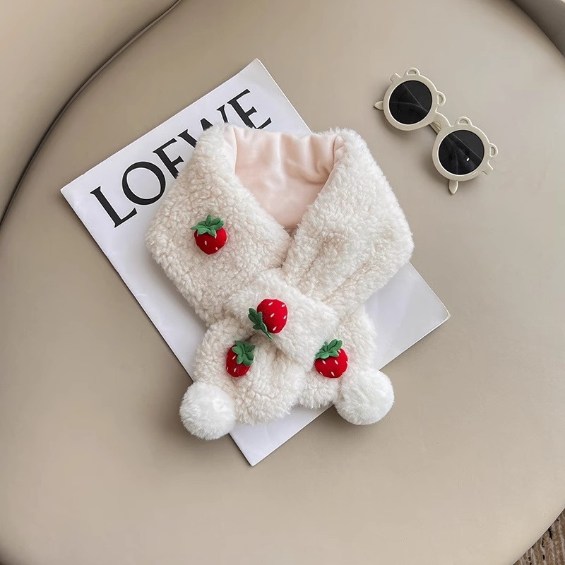 Bērnu šalle no plīša, ziemas sezonai, taisnstūra formā, izšūta, pielāgojama