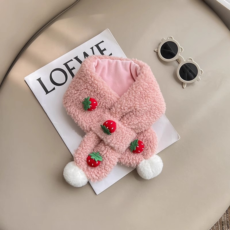 Bērnu šalle no plīša, ziemas sezonai, taisnstūra formā, izšūta, pielāgojama