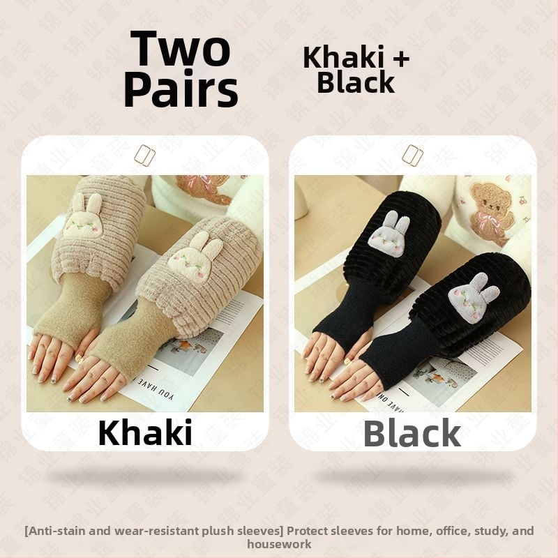 Dviejų vienetų pirštinės ir rankos apsauga – šiluma ir antišvarumų, matinė apdaila, originalus dizainas, Warm Fish prekės ženklas, 13 metų ir vyresni