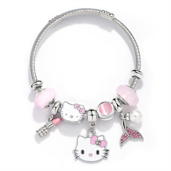 Детска гривна в корейски стил, плодна форма, цинков сплав, електропокритие, унисекс