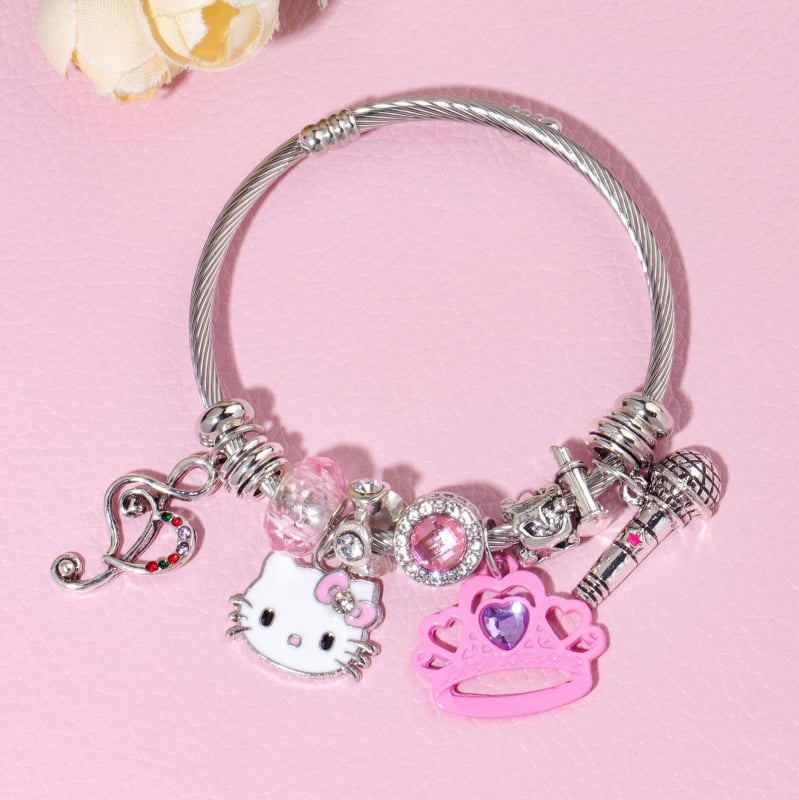 Детска гривна в корейски стил, плодна форма, цинков сплав, електропокритие, унисекс