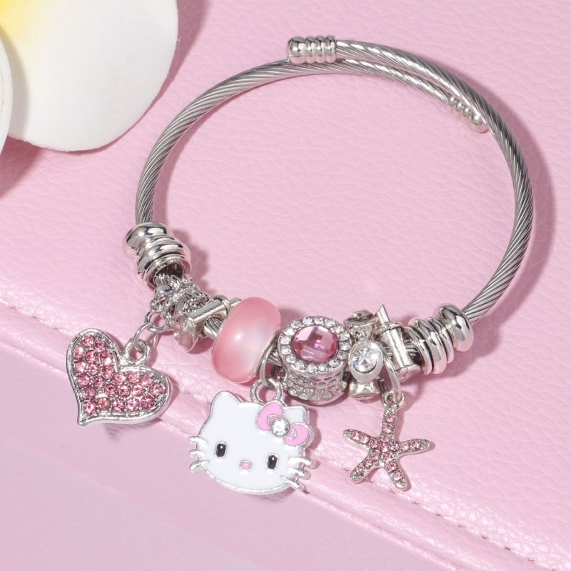 Детска гривна в корейски стил, плодна форма, цинков сплав, електропокритие, унисекс