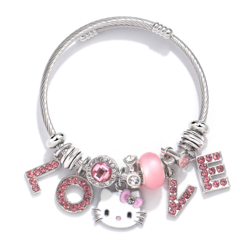 Детска гривна в корейски стил, плодна форма, цинков сплав, електропокритие, унисекс