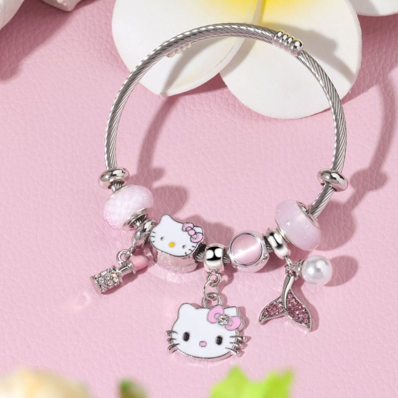 Детска гривна в корейски стил, плодна форма, цинков сплав, електропокритие, унисекс