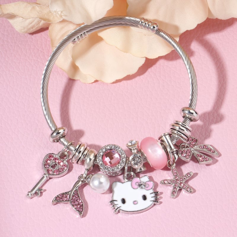 Детска гривна в корейски стил, плодна форма, цинков сплав, електропокритие, унисекс