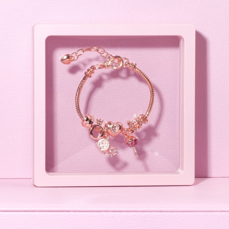 Детска гривна в корейски стил, плодна форма, цинков сплав, електропокритие, унисекс