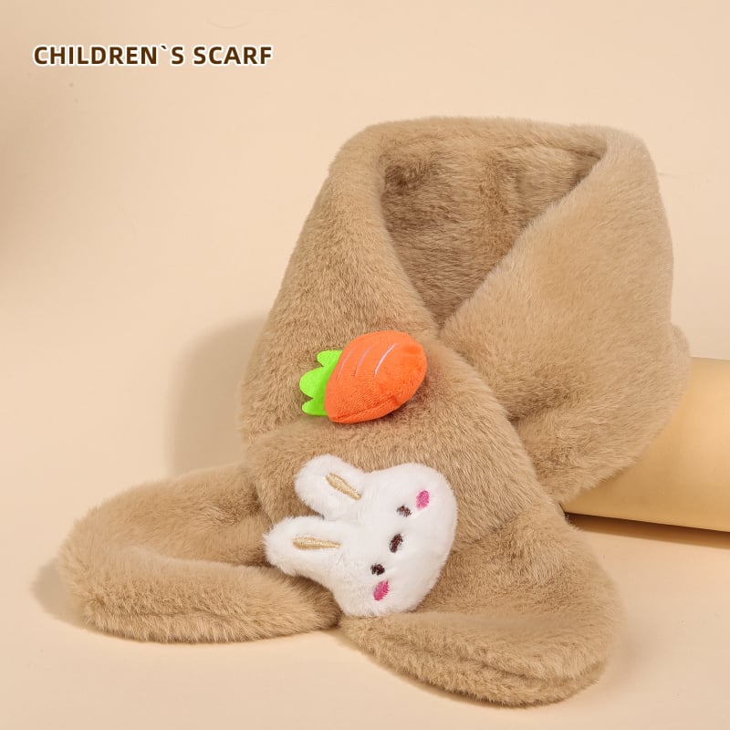 Bērnu šalle ar kaķa rakstu, warp-knit audums, ziemas siltums