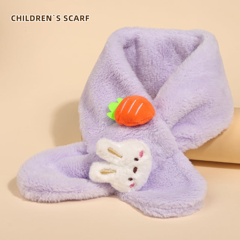 Bērnu šalle ar kaķa rakstu, warp-knit audums, ziemas siltums