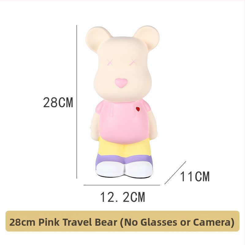 Keraminė meškiuko figūrėlė, nordinio stiliaus dekoras (Medžiaga: keramika; Dovana: asmeninė; Progos: Kalėdos, Gimtadienis)