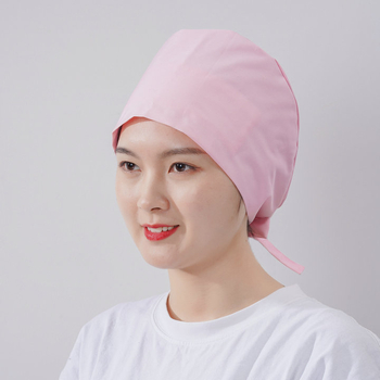 Șapcă chirurgicală unisex, imprimeu floral, poliester-cotton, vârf plat, margine, pentru toate anotimpurile