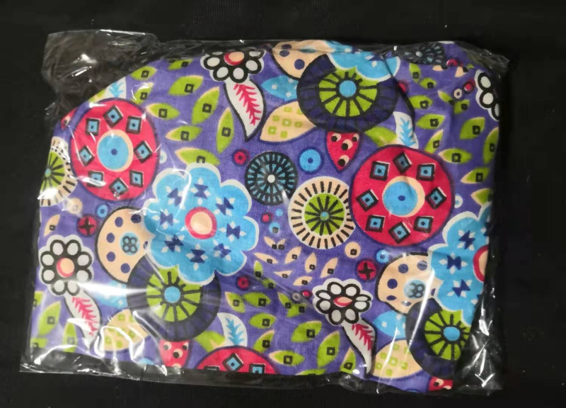 Șapcă chirurgicală unisex, imprimeu floral, poliester-cotton, vârf plat, margine, pentru toate anotimpurile