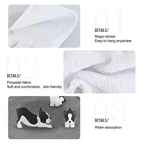 Απορροφητική πετσέτα χεριών με μοτίβο Boston Dog, 150d νήματα, χημικές ίνες, Εκτύπωση, PTX, 200 g+, Patuoxun