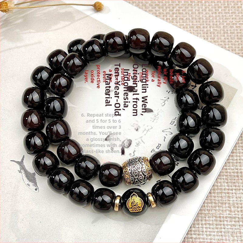 Bodhi saknes rokassprādze, dubults aplis romba formā, pulēta virsma, dabīgs stils, universāla, 40 gab.