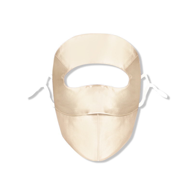 Maska za lice od 100% svile, zaštita od sunca, lagana, 3D dizajn, gradski stil