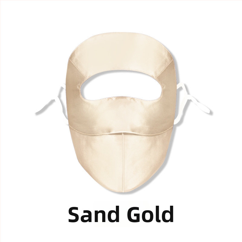 Maska za lice od 100% svile, zaštita od sunca, lagana, 3D dizajn, gradski stil