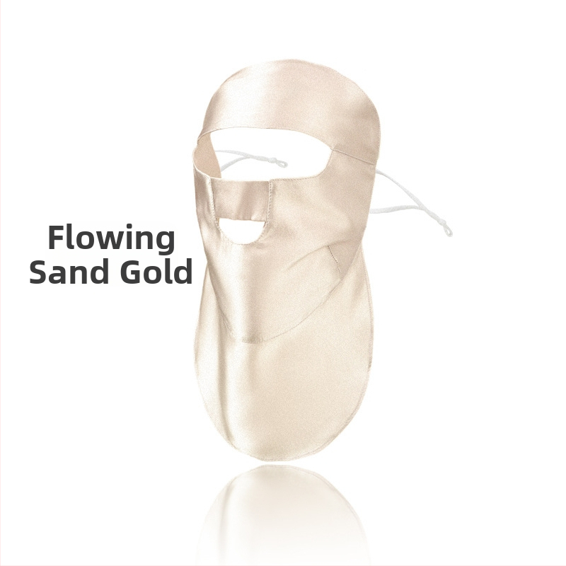 Maska za lice od 100% svile, zaštita od sunca, lagana, 3D dizajn, gradski stil