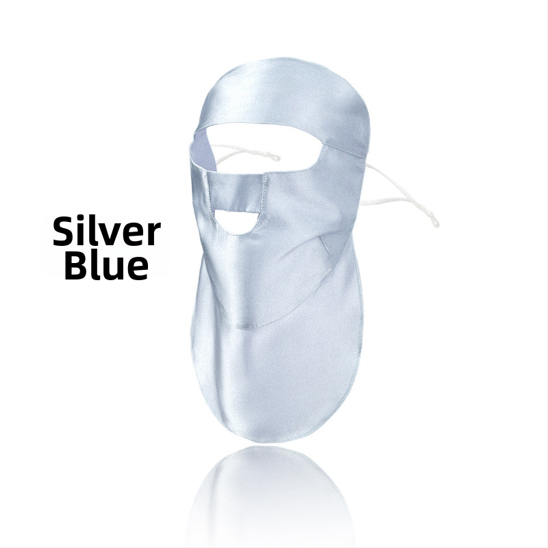 Maska za lice od 100% svile, zaštita od sunca, lagana, 3D dizajn, gradski stil