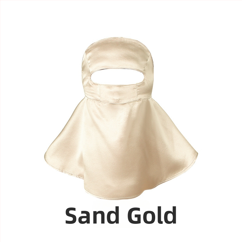 Maska za lice od 100% svile, zaštita od sunca, lagana, 3D dizajn, gradski stil