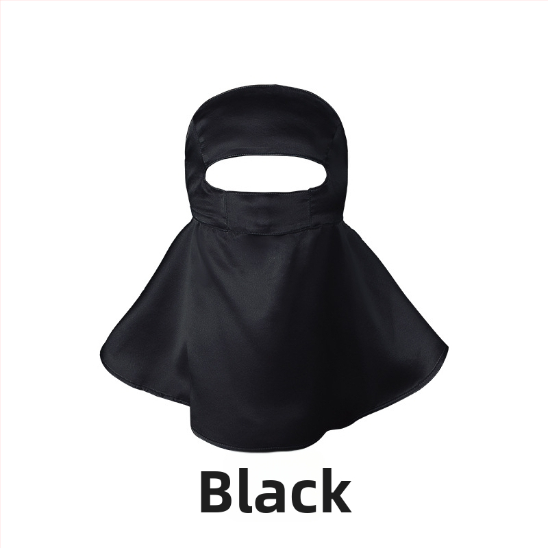 Maska za lice od 100% svile, zaštita od sunca, lagana, 3D dizajn, gradski stil