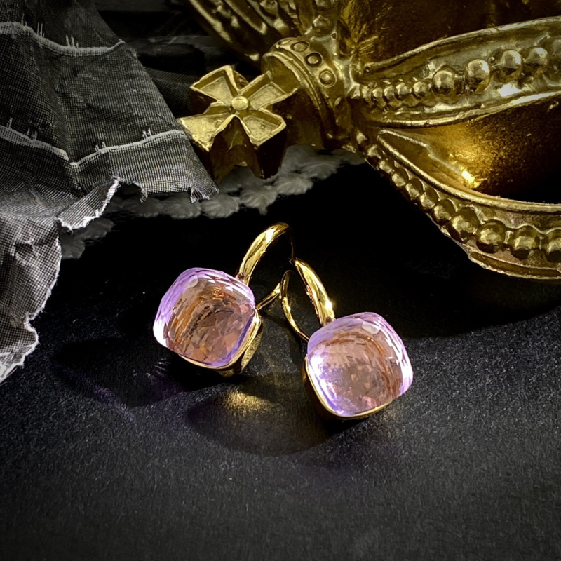 Krištolo juvelyriniai komplektas: auskarai + karoliai + rankos aksesuaras, cirkono įdėjimas, auksu dengtas paviršius, Guangzhou kilmė