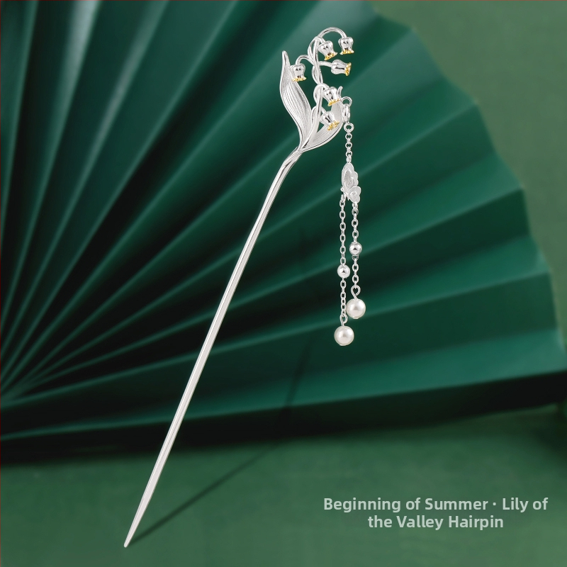 Matu sprādze no vara, nacionālā stila, ziedu motīvs, elektroplatinga pārklājums, izcelsme Shantwei