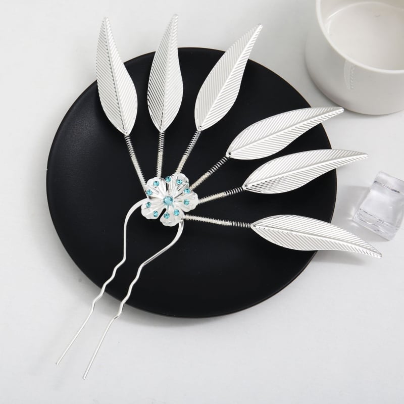 Дамска фиба за коса в етнически стил, сплав с позлатяване