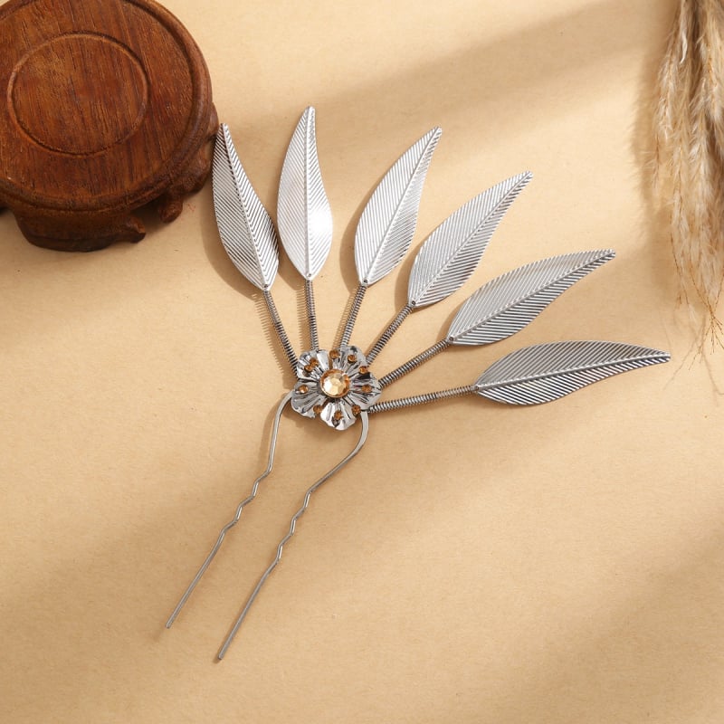 Дамска фиба за коса в етнически стил, сплав с позлатяване