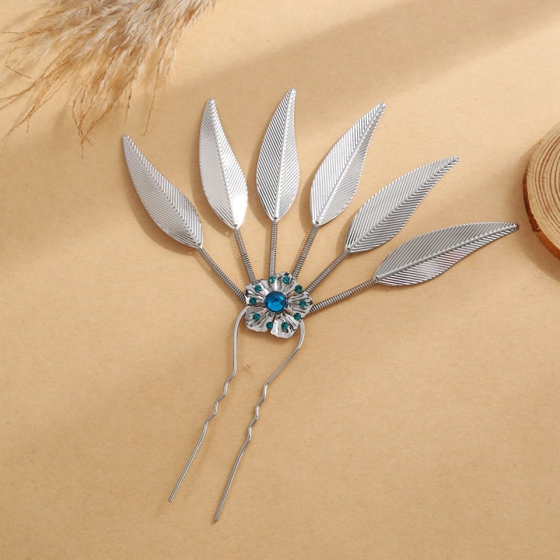Дамска фиба за коса в етнически стил, сплав с позлатяване