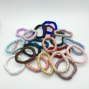 Мулберри коприна пръстен за коса, ръчна изработка, семпъл свободен стил, модерен градски стил