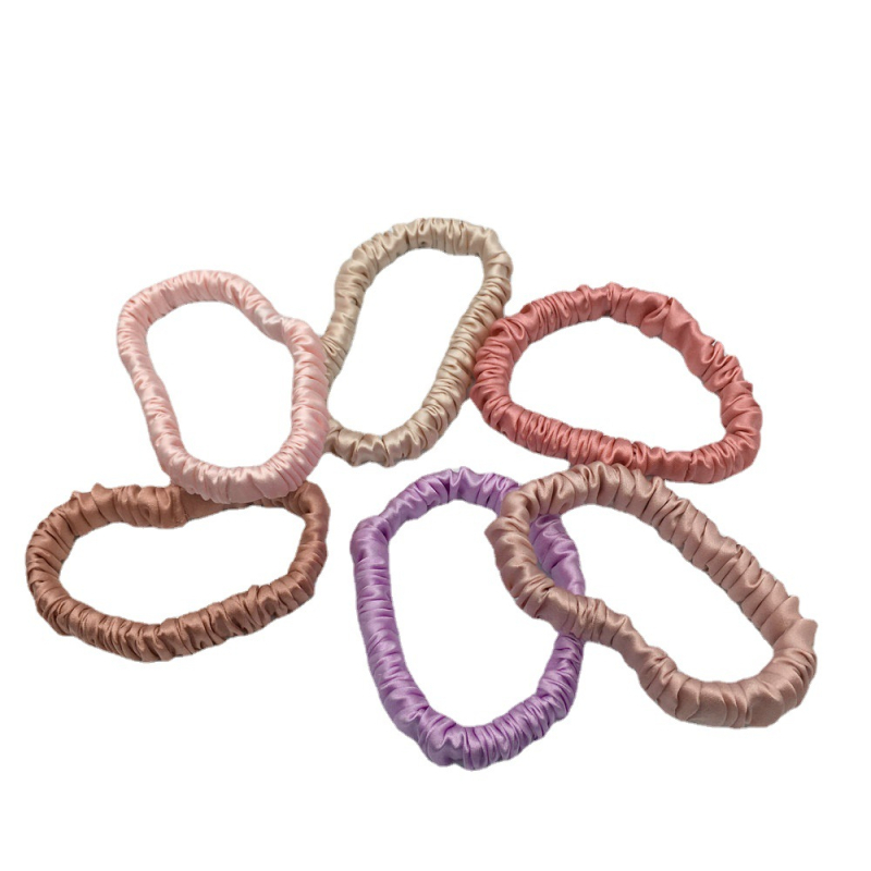 Мулберри коприна пръстен за коса, ръчна изработка, семпъл свободен стил, модерен градски стил