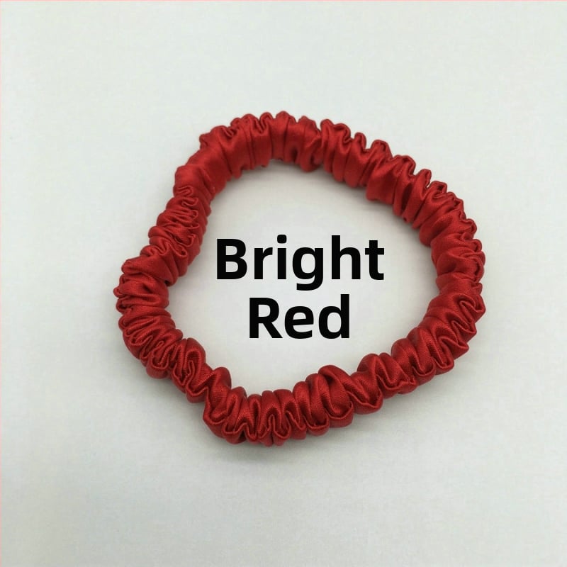 Мулберри коприна пръстен за коса, ръчна изработка, семпъл свободен стил, модерен градски стил