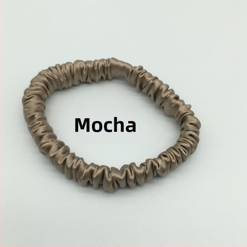 Мулберри коприна пръстен за коса, ръчна изработка, семпъл свободен стил, модерен градски стил