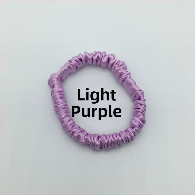 Мулберри коприна пръстен за коса, ръчна изработка, семпъл свободен стил, модерен градски стил
