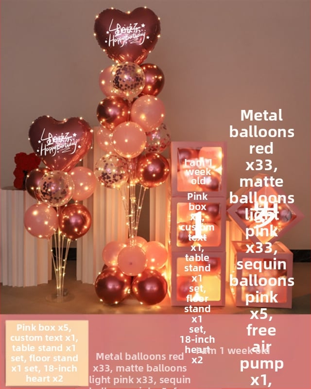 Fundal din baloane din latex, formă rotundă, pentru prima aniversare a copilului