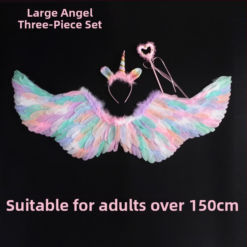 Φτερούγες με πολύχρωμα φτερά – Αξεσουάρ πλάτης για νεράιδες σε φωτογραφίες και θεατρικές παραστάσεις, για ενήλικες και παιδιά (Υλικό: Άλλο; Συσκευασία: Άλλο; Εισαγόμενο: Όχι; Άδεια IP: Όχι; Κατάλληλο για: Κινέζικη Ημέρα Ερωτευμένων)