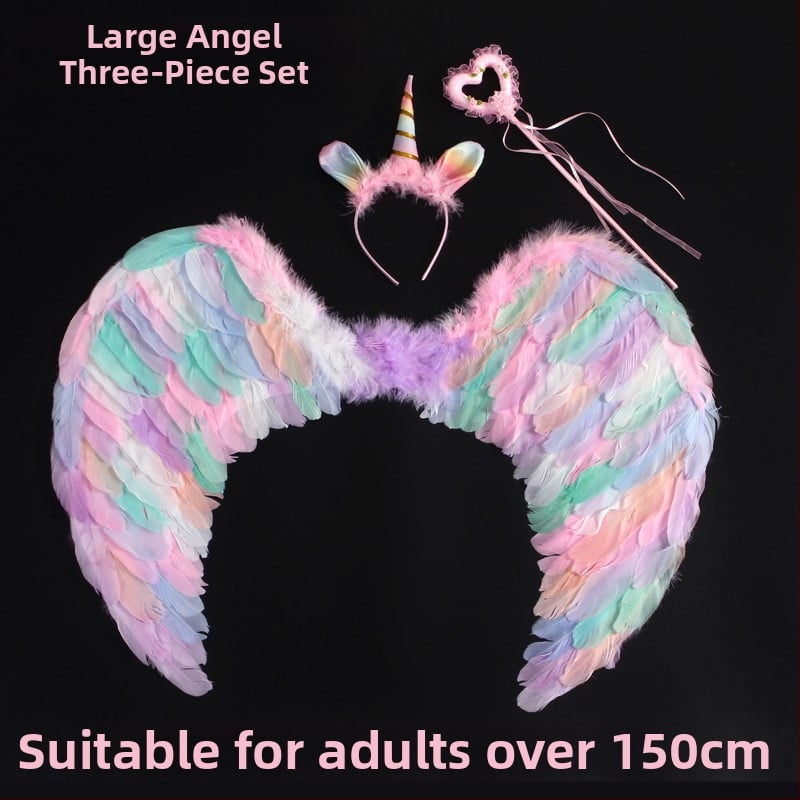 Φτερούγες με πολύχρωμα φτερά – Αξεσουάρ πλάτης για νεράιδες σε φωτογραφίες και θεατρικές παραστάσεις, για ενήλικες και παιδιά (Υλικό: Άλλο; Συσκευασία: Άλλο; Εισαγόμενο: Όχι; Άδεια IP: Όχι; Κατάλληλο για: Κινέζικη Ημέρα Ερωτευμένων)