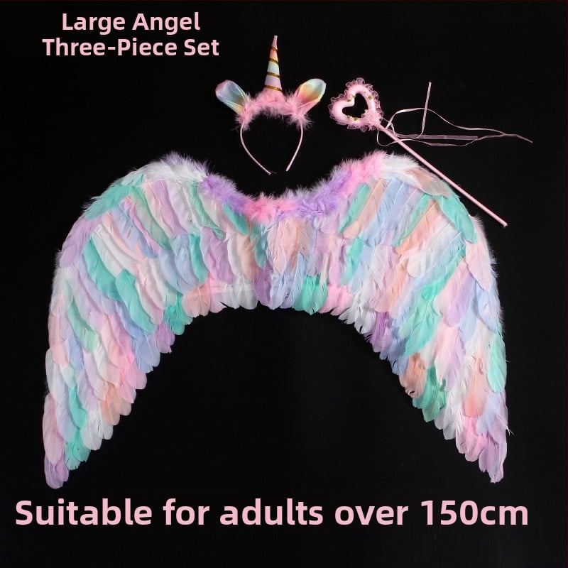 Φτερούγες με πολύχρωμα φτερά – Αξεσουάρ πλάτης για νεράιδες σε φωτογραφίες και θεατρικές παραστάσεις, για ενήλικες και παιδιά (Υλικό: Άλλο; Συσκευασία: Άλλο; Εισαγόμενο: Όχι; Άδεια IP: Όχι; Κατάλληλο για: Κινέζικη Ημέρα Ερωτευμένων)