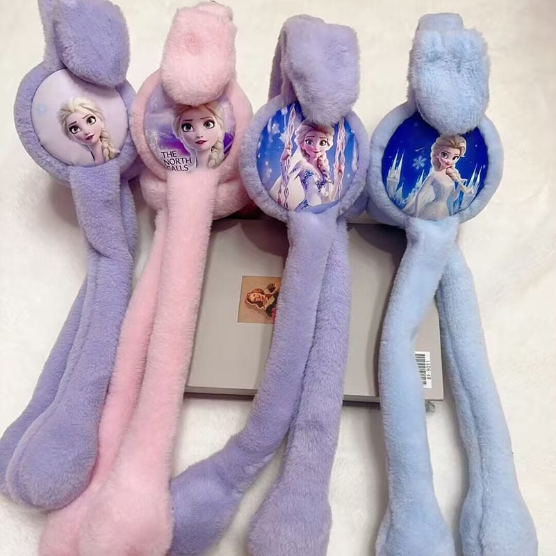 Bērnu pūkaini ausu siltinātāji – karikatūras stila, regulējami, ziemas silts, ārpus telpām