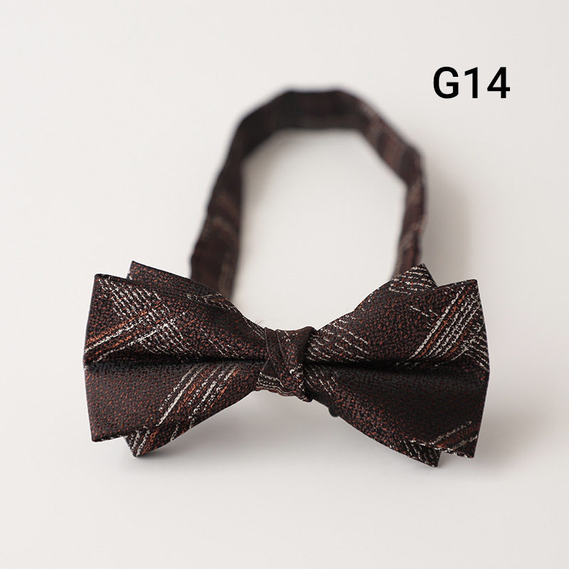 Muška leptir-mašna, retro džentlmen stil, britanski stil, Jacquard poliester, u obliku strelice, s točkastim uzorkom