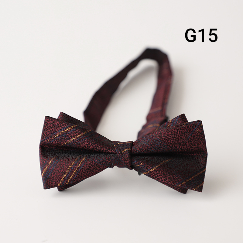 Muška leptir-mašna, retro džentlmen stil, britanski stil, Jacquard poliester, u obliku strelice, s točkastim uzorkom
