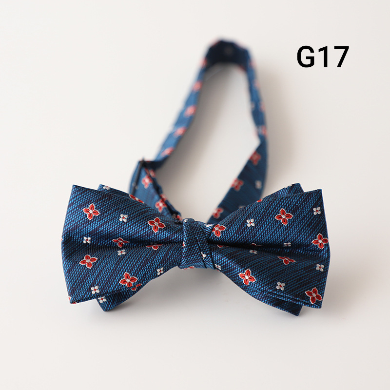 Muška leptir-mašna, retro džentlmen stil, britanski stil, Jacquard poliester, u obliku strelice, s točkastim uzorkom