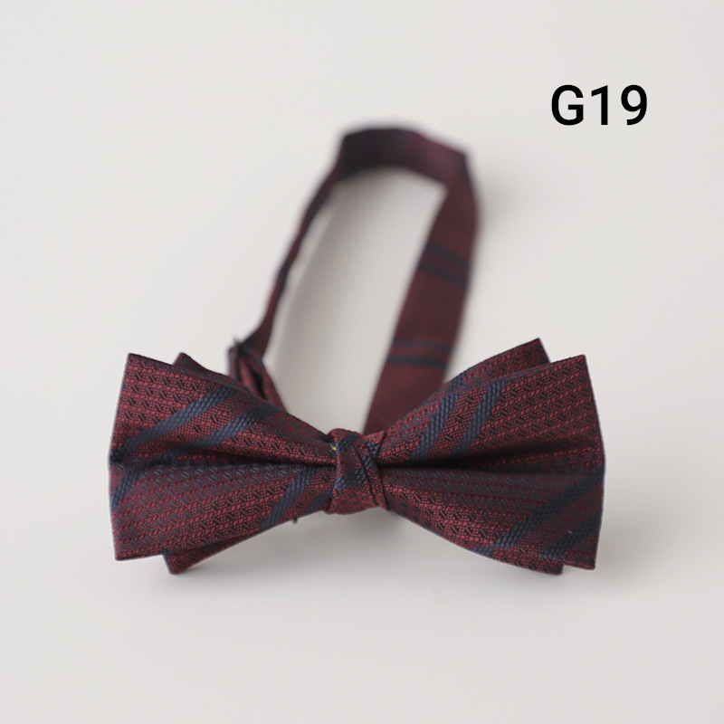 Muška leptir-mašna, retro džentlmen stil, britanski stil, Jacquard poliester, u obliku strelice, s točkastim uzorkom